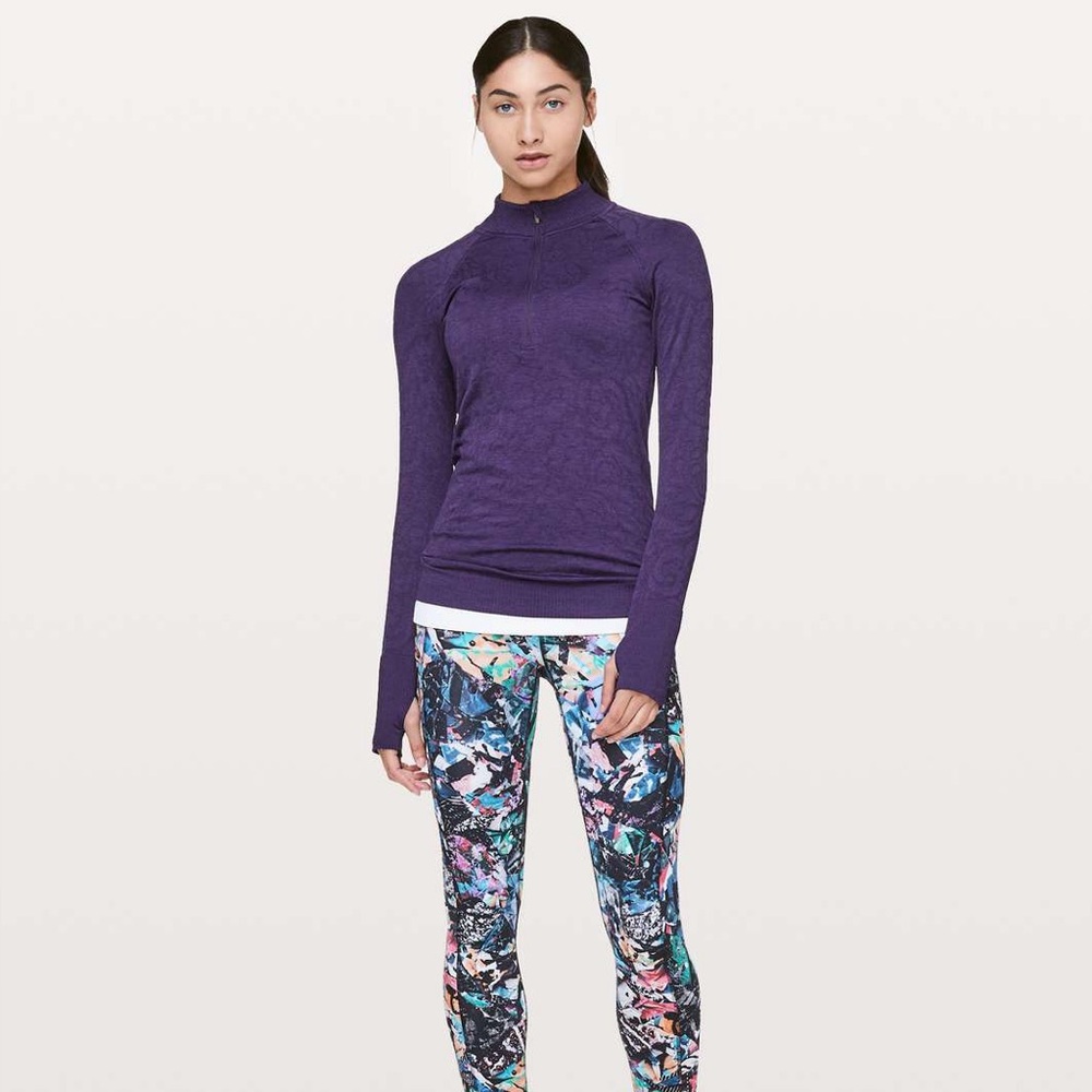 Lululemon Rest Less 1/2 Zip - Dark Court Purple